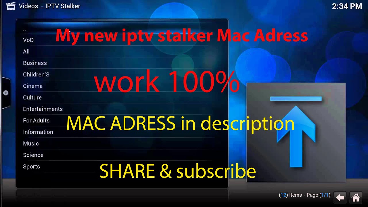 Mac addresses for iptv stalker 2